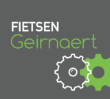 logo in groen en wit van Fietsen Geirnaert