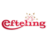 logo van de Efteling: rode letters en sterretjes